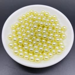 4 6 8 10mm Imitation Pearl Acrylic Beads Loose Spacer Round Bead Necklace Bracelet Pendant Earrings Jewelry Making DIY #Ro