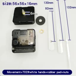 Quartz Clock Movement Kit With Gold Clock Hands Non Ticking Wall Clock Mechanism DIY Clock Making Repair Parts