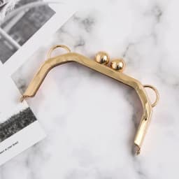 14CM No Hole Screw ear Purse Frame Bead Kiss Clasp DIY Coin Purse Accessories