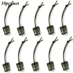 10pcs Tactical Gear Clip Molle Web Dominators for Backpack Straps Management Buckle Carabiner Clips Tube Strap MOlle Attachments