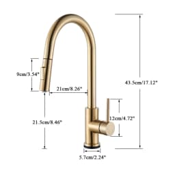 Rozin Smart Touch Kitchen Faucet Brushed Gold Pull Out Sensor Faucets Black/Nickel 360 Rotation Crane 2 Outlet Water Mixer Taps