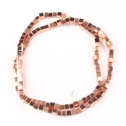 2/3/4mm Gold Plated Hematite beads Natural Matte Stone Square Spacer Loose bead for Jewelry Bracelet Making DIY accessories 15''
