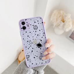 Cartoon Planet Stars Shockproof Phone Case For iPhone 17 16 15 11 12 13 14 Pro XR XS X Mini 16 15 14 Plus Cute Back Cover Coque
