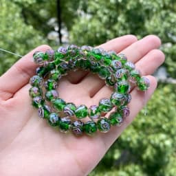 10pcs/lot Multiple Colors 10mm Murano Transparent Glass Beads Lampwork Loose Beads for Bracelet Necklace DIY Jewelry Making