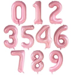 30 40 Inch Birthday Number Balloons Big Rose Gold Silver Figure Foil Balloon Wedding Baby Birthday Party Decoration Kid Globos