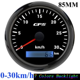 85mm GPS Speedometer Odometer Gauge 0-120MPH 160MPH 120KMH 200kmh with 7Colors Backlight For Car Boat Motorcycle Truck 12V/24V