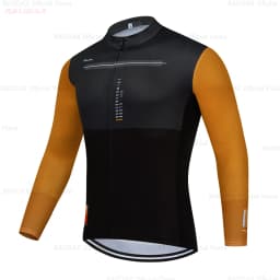 RAUDAX 2026 Mens Long Sleeve Cycling Jersey Mtb Cycling Clothing Breathable Bicycle Maillot Ropa Ciclismo Sportwear Bike Clothes