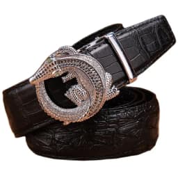 Crocodile alligator belt for men luxury strap automatic buckle cowhide genuine leather 2020 designer high quality casual fashion