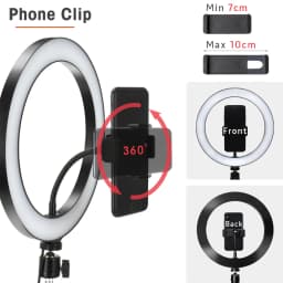 LED Photography Light Selfie Ring Light Lamp With Tripod For Phone Holder Stand Photo Lamp Ringlight For Live Video Streaming