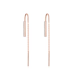 Modian Minimalism 100% 925 Sterling Silver Long Tassel Drop Earrings Fashion Charm Swing Dangle For Women Grils Jewelry Arete