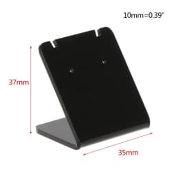 10 Pcs Earrings Shelf Display Stand Holder L Shape Rectangle Acrylic Professional Ear Stud Jewelry Show Bracket Rack Showcase