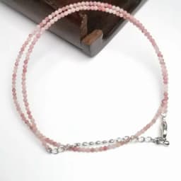 Natural Crystal quartz agate tourmaline Stone 2-3mm Cutting beads Mini necklaces Bracelet are suitable for men and women gifts