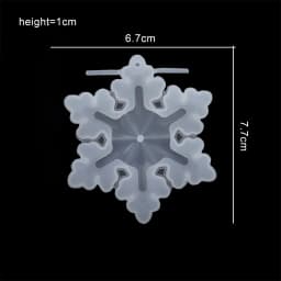 New Christmas Multi Shapes Snowflake Pendant Silicone Mold Hanging Epoxy Resin Mould For DIY Christmas Tree Decor Jewelry Making