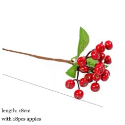 1Pack Fake Christmas Tree Pine Branches Xmas Berries For Christmas Tree DIY Wreath Decorations Noel Table Ornaments Kids Gifts