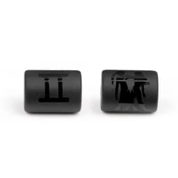 12 Zodiac Beads Charms Matte Black Onyx Constellation Beads Cylinder Pendant For DIY Making Jewelry Findings Bracelets Neckalces