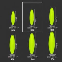 5packs/lot High Quality Seven star Fishing Float Bobber 2 Size Rig Float Beans 8 Colors Striking Beads With Hole A437