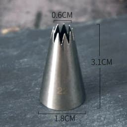 #13-22 Open Star Icing Nozzle Stainless Steel Small Size Piping Tip Cake Decorating Tips Royal Icing Pastry Tip Tools Bakeware