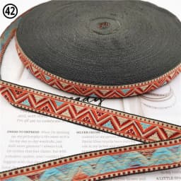 5 Yards 0.78 Inch 20MM Hundreds Styles Geometric Woven Jacquard Embroidered Ribbons DIY Apparel Wrapping Trim Sewing Accessories