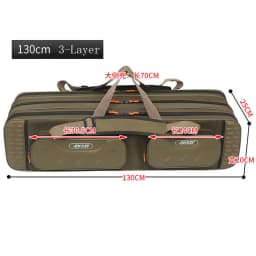2/3/4 Layer 100/120/130CM Fishing Rod Bag Multifunctional Large Capacity Pole Reels Bait Storage Case Travel Carry Tackle Gear