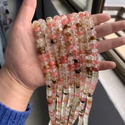 High Quality Natural Stone Bead Rondelle Shape Loose Spacer Abacus Quartz Beads For Handmade Jewelry Bracelet Necklace DIY