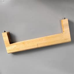 31.5 Cm Big Size Solid Wood Material Handmade Wooden Purse Frame With Screws Wholesale Factory Wooden Obag Purse Handle