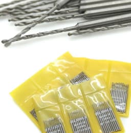 10pcs/pack 0.5-1.5mm 2.3mm Twist Drill Jewelry Mini Rotary Drilling Carving Tool 2.35mm Shank HSS Steel Drill Bits