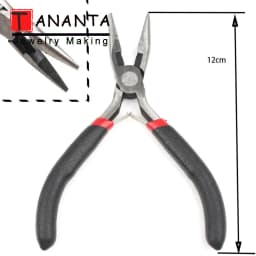 1Pcs Mini Pliers Insulated Cutter Clamping Stripping Wire Crimping Cable Cutters Round Long Nose Pliers For Jewelry Making Tools