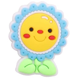 New 1pcs Leaves Sun Flower Daisy PVC Accessories Shoe Charms Cute Shoe Buckle Decorations fit Wristband Party Kid's Gifts