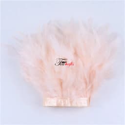 Fluffy Marabou Turkey Feathers Trims DIY Needlework Plumes On Ribbon Wedding Dress Accessories Decorative Feathers For Crafts