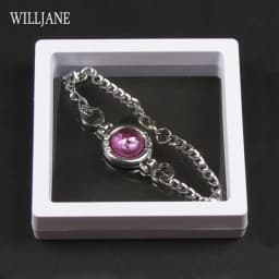 3D Floating Picture Frame Shadow Box Protect Ring Earrings Jewelry Display Stand Pendant Necklace Holder Gem Stones Storage Case