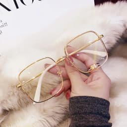 UVLAIK Computer Glasses Frame Women Men Anti Blue Light Alloy Eyewear Blocking Square Spectacle Transparent Glasses Optical