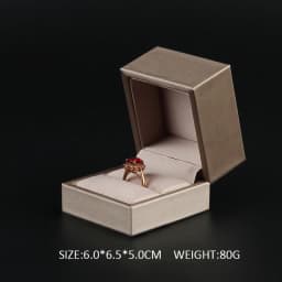 New Satin cloth jewelry box Gold PU Leather Ring Box Bracelet Necklace Box Pendant Gift Box For Jewelry Wedding Gift Box