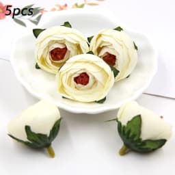 1Set Butterfly Paper Cake Topper Artificial Flower Head Happy Birthday Baby Shower Wedding Party Decor DIY Gift Baking Supplies