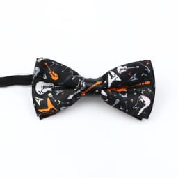 Men's Music Theme Bow Ties Polyester Parent-Child Bowtie Set Piano Stave Guitar Star Pattern Mens Party Prom Cravat Accessory