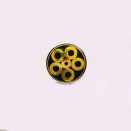 4mm diameter DIY Knife shank Mosaics Pin Rivets 9cm length nail Brass tube+steel tube #402