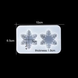 New Christmas Multi Shapes Snowflake Pendant Silicone Mold Hanging Epoxy Resin Mould For DIY Christmas Tree Decor Jewelry Making
