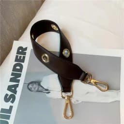 PU Leather Rivet Bag Strap Women Shoulder Crossbody Bag Belt Solid Wide Strap Bag Part Accessories Female Messenger Bag Strap