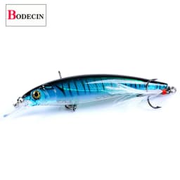 Jerkbait Minnow Fishing Lures Hard Plastic Bait Artificial Lure Bass Pike ABS Wobbler for Fish Hooks Crankbait 3D Eyes Sea 1pcs