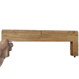 31.5 Cm Big Size Solid Wood Material Handmade Wooden Purse Frame With Screws Wholesale Factory Wooden Obag Purse Handle