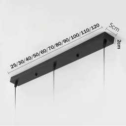 Ceiling Plate Multi Size DIY Black/White Plate 2/3/4/5 Holes Light Fittings Round Rectangular Straight Accessories Lamp Base