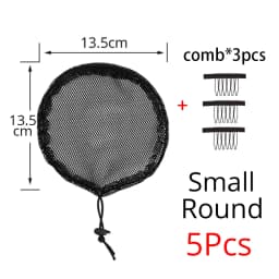 Nunify 1-5Pcs/Lot High Quality Hair Net For Make Ponytail Beautiful Woman Hair Tool Ponytail Afro Bun Wig Caps Hairnets