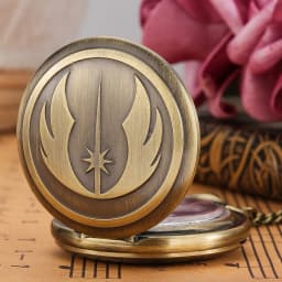Bronze Vintage King Arthur Pattern Quartz Pocket Watch Digital Watch Face Alloy Practical Chain Pendant Men Women Collectible