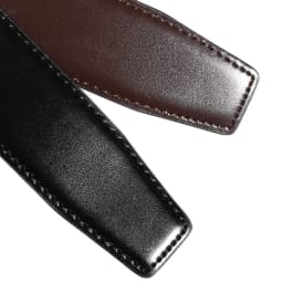 3.4cm Wide Double-sided Cow Reversible Leather Pin Buckle Belt Without Buckle For Men Personality Men Belt With Holes