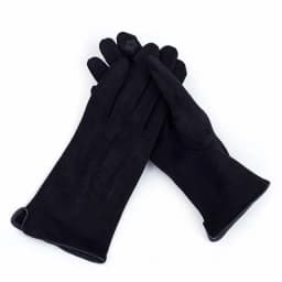 Women's Winter Plus Velvet Thicken Warm Touch Screen Gloves Elegant Pearl Suede Windproof Full Finger Cycling Driving Gloves K43