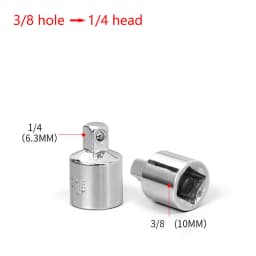 1/4" 3/8" 1/2" Ratchet Wrench Adapter Chrome Vanadium Sleeve Drive Socket Converter Wrench Transform Joint