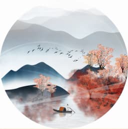 Needlework,Chinese Style Landscape Painting Cross stitch cotton thread,Sets For Embroidery kits,printing Counted Cross-Stitch