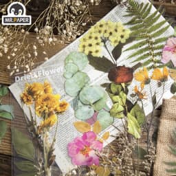 6Pcs Weekend Flowers Deco Stickers Set DIY Stationery Scrapbooking Album Styling Toy Decoration 8 Unique Design Options