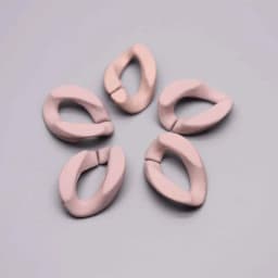 Acrylic Hand Paint Multi Color Twisted Assembled Parts Beads For Women Frosted Resin Pendant Necklace Jewelry Accessorie Finding