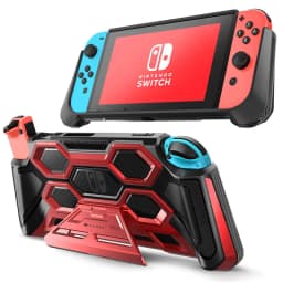 For Nintendo Switch Case Battle Series Mumba Heavy Duty Grip Cover For Nintendo Switch Console with Comfort Padded Hand Grips