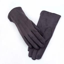 Women's Winter Plus Velvet Thicken Warm Touch Screen Gloves Elegant Pearl Suede Windproof Full Finger Cycling Driving Gloves K43